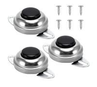 3 Pcs Universal 12V Horn Button Switch, Flush Mount Steering Wheel Horn Button for Air Train Applications