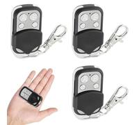 3 PCS Universal Garage Door Opener Remote, 433MHz Gate Remote Control Fob with 4 Buttons Fob, Copy Remote Opener Garage Door for Garage Doors,Roller Shutters,Car Alarms,Electric Gates