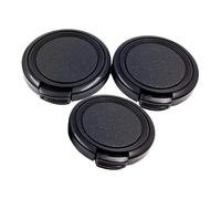3 Pcs Universal Snap-on Front Lens Cap for Mini DV Camcorder Black 34mm