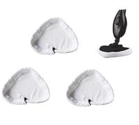 3 PCS Universal Triangle Steam Mop Pads, Compatible with H2O Steam Cleaner, X5 and Vax S2 Steam Mops, Reusable & Washable for Hard Floors, Tiles, Wood, Marble