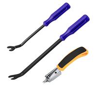 3 PCS Upholstery Staple Remover Tack Lifter Tool Set Heavy Duty Tack Remover Nail Staple Rivet Tack Puller Screwdriver Remover Tools Screwdriver Nail Remover Tool for Home, Office