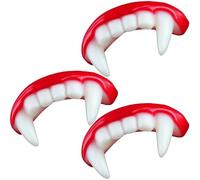 3 Pcs Vampire Teeth, Vampire Fangs Set for Halloween Costume Accessories, Cosplay Props, Themed Parties, Perfect for Vampire, Werewolf, Zombie Costumes