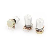 3 Pcs Variable Resistors B10K 10K Ohm 13mm Metal 3 Terminals Single Potentiometers Linear Potentiometer Specialised accessories