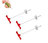 3 Pcs Vegetable Spiralizer, Stainless Steel Spiral Cutter Set Manual Screw Peelers for Spiral Slicing Potatoes,Cucumber,Courgette Easy Grip Kitchen Accessories for Fruit & Veg