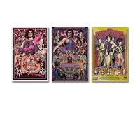 3 PCS Vintage The Rocky Horror Picture Show Classic Horror Movie Cover Poster Wall Art Canvas Posters Room Decorative Aesthetic Poster Print Decor Posters 08x12inch(20x30cm)-3pcs Style