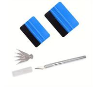 3 Pcs Vinyl Wrap Install Tool,Window Film Tint Application Kit,Car Vinyl Wrap Tool kit，Wallpaper Tool with Vinyl Squeegee,Vinyl Trimming Tool for Film Vinyl Wrapping,Craft Works,Car Tinting
