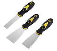 3 Pcs Wallpaper Scraper, Stainless Steel Paint Scraper Tool Plaster Scraper Set Wall Filler Tool Putty Scraper Set for Wall Decoration-1/1.5/2 Inch