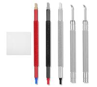3 Pcs Watch Hand Setting Tool Stainless Steel Watch Hand Presser Pusher and 2 Pcs Hands Levers Watchmakers Wristwatch Strap Repair Tool Minute Second Hands Removal Puller Plunger Remover Tools