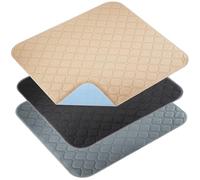 3 Pcs Waterproof Seat Protector Pads,50×50cm/19.69×19.69in Washable Absorbent Incontinence Chair Pads for Adults & Elderly,Reusable Chair Protector for Wheelchairs Sofas Armchairs and Car Seats
