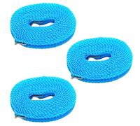 3 Pcs Windproof Clothesline Camping Clothesline Portable Clothes Drying Line for Indoor and Outdoor Laundry Storage Windproof Clothes Line Hanger