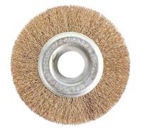 3 PCS Wire Brush Replacement Compatible with Ryobi Patio Cleaner RAC814 RY18PCA-0 OPC1800 OPC1815 and More, Wire Wheel Brush 115mm with 16mm Arbor Hole Steel Bristles for Weed Rust Joint Debri Removal