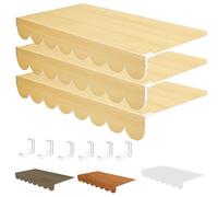 3 Pcs Wire Shelf Cover 24x12 36x12 24x16 12x16 in, 0.3 in Thick Diy Rack Shelf Covers for Pantry/Kitchen/Closet, Cabinets Shelves Liners with Holders(14x48in/36x122cm)