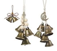 3 PCS Witch Bells, Witches Bells with Hanging Cord Hanging Bell Home Protection Wind Chimes for Home Witchcraft Decor Window Decoration and Witch Gifts