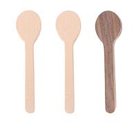 3 Pcs Wood Carving Spoon Unfinished Soft Wooden Carving Blocks for Carving and Whittling for Your First Attempt and Create Personalized Wooden Crafts