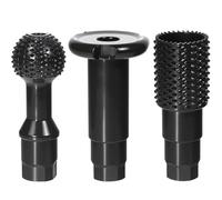 3 Pcs Wood Grinder Ball Gouge with 5/8-11 Thread for 4 1/2 and 5 Inch Angle Grinder Attachments Woods Carving Tools for Wood Carving Grinding Polishing Slotting