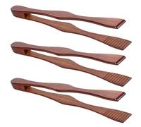 3 Pcs Wooden Tongs Reusable Wooden Cooking Tongs Ergonomic Toast Tongs Portable Kitchen Tongs Lightweight Food Tongs Multipurpose Serving Tongs for Cooking and Holding11
