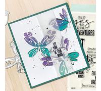 3 PCS Words Sentiment Greetings Good Vibes Clear Rubber Stamps Set Silicon Seal DIY Scrapbooking Embossing Craft Gift Card Art Album Paper Cardmaking Decoration Greeting Card Handmade