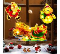 3 PCS Xmas Window Lights - Indoor/Outdoor Christmas Decorations, Tree & Hanging Lights (Style 1)