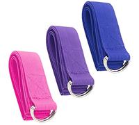 3 Pcs Yoga Straps D-Ring Buckle Yoga Strap Durable Yoga Stretching Belt Yoga Stretching Strap for Yoga Practice Pilates Exercise Dance Fitness