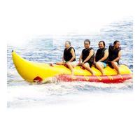 3 people,Inflatable Banana Boat, Outdoor High Traction Floating Banana Boat, Water Park Amusement Surfing Equipment