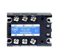 3 Phase 10A 25A 40A DA 60A 80A 100A 150 200A Three Phase SSR 3-32V DC Control 24-480V AC Solid State Relay SSR AC Three DC-AC(200DA)