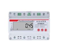 3 Phase 4 Wire Energy Meter Multifunctional LCD Display Bidirectional Electricity Meter with High Accuracy for Residential Commercial Industrial Use Flame Retardant PC Material