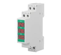 3 Phase AC Voltmeter Din Rail Mount LCD Digital Display Voltage Meter Electric Power Meter 60-450V 3 Phase AC