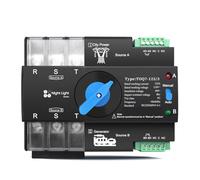 3 Phase ATS 3P 63A 100A 110V 120V Dual Power Automatic Transfer Electrical Selector Switch Uninterrupted 1Pcs(63A)