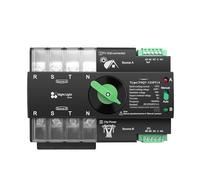3 Phase ATS For PV 4P 63A 100A 125A 230V Dual Power Automatic Transfer Electrical Selector Switch Uninterrupted 1Pcs(63A)
