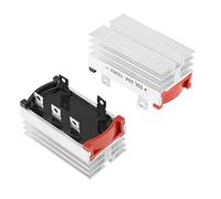3 Phase Bridge Rectifier 50A 1200V High Power Heavy Duty Diode Converter with Aluminum Heat Sink for Industrial Machinery Power Supply 2 Pieces Set 6x3.5x4cm