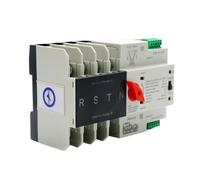 3 Phase Din Rail ATS Dual Power Automatic Transfer Switch Electrical Selector Switches Uninterrupted Power 4P 100A AC 380V