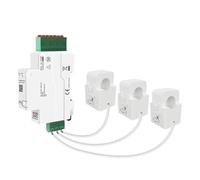 3 Phase Din Rail Smart Energy Meter Power Monitor, 120A Bi-Directional Split-core CT Meter with Class 1 Accuracy, Compatible with Tuya/Home Assistant, Overload Alarm & 18mm (WiFi 3 Phase)