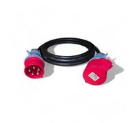 3 Phase Extension Lead - 16A 5 Pin - 415V - 1-40 Metres - Custom Length - IP44 - H07RN-F Heavy Duty Rubber Cable - PAT tested and supplied with certificate (5 Metre)