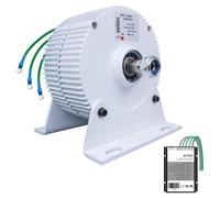 3 Phase Gearless Permanent Magnet Generator Synchronous Generator Alternator, 12000W 12V/24V/48V/110V/220V AC Alternator Water Wind Turbine Generator, Energy Saving(220V)