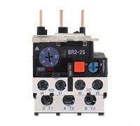 3 Phase Motor For Protection with Thermal Overload Relay NR2 25, Adjustable Current 0 1A to 25A, Designed for CJX2 Series Contactors (7-10 Amp)