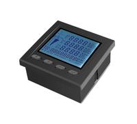 3 phase power meter ampere voltage kwh watt var power factor frequency LCD multifunction meter with ampere clamps sensor CT(AC0-150A)
