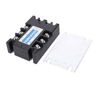 3 Phase Solid State Relay SSR 80A 480V DCAC, Industrial Automation Control Equipment - Durable Flame Retardant Shell, Low Input Current, Heavy Duty Application