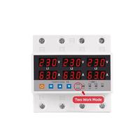 3 Phase Synchronous Asynchronous Voltmeter Adjustable Over Under Voltage Current Limit Protection Relays Protector CZAOINCU(63A)