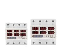3 Phase Voltage Relay 3P N Voltmeter Ammeter Over and Under Monitor Relays Protector Adjust Current Overvoltage 1Pcs