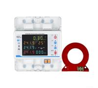 3-Phase WiFi for Energy Meter for Tuya Smart App - DIN Rail Electricity Monitor with Leakage & Overvoltage Protection, Adjustable Current Limiter, Real-Time Power Tracking for Home & Industry