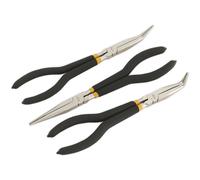 Premium 3 Piece 280mm Needle Nose Pliers Set With Foam Grip - Straight And Angled Nose Design