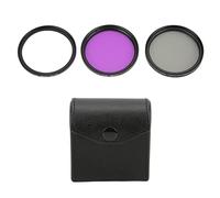3 - Piece 49mm Multi Coated UV CPL FLD Lens Filter Kit, Camera Lens Filter Set with Aluminum Frame and 18 - Layer Double Sided Coating for 49mm DSLR Lenses