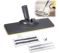 3 Piece Accessory Floor Nozzle Set for Kärcher SC2 SC3 SC4 SC5, Replacement Floor Nozzle for Kärcher Steam Cleaner, Includes 1 Floor Nozzle, 2 Microfibre Floor Cloths