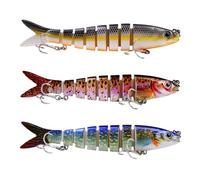 3-Piece Artificial Bionic Rubber Lures - Fishing Accessories & Equipment, Perfect Gifts for Enthusiasts