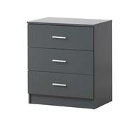 Rio Costa 3 Drawer Chest - Dark Grey, Grey