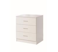 Rio Costa 3 Drawer Chest of Drawers in White by TAD