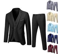 3 Piece Boys Suits 12-18 Years Boys' Suits & Blazers Teens Suit for Boy Formal Outfit Prom Suits Set Kids Suit Jacket + Trousers + Waistcoat Boy Suit Wedding Performance Party Blazer and Trousers