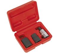 3 Piece Brake Caliper Socket Set - 1/2" Sq Drive - Suits Bendix & Girling Brakes Loops Multi One Size
