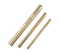 3 Piece Brass for DRIFT Punch Set 3/8 1/2 3/4 Inch Knurled Hand Tools, Brass for DRIFT Punch Set Sturdy Non Marring Hand Punches for Metal Plate Hole Making Auto Repair and Construction Use