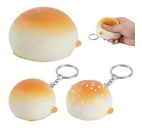3-Piece Bread Ornament,Cute Appearance,Help You Feel Comfortable Both Physically And Mentally While Working or Traveling
